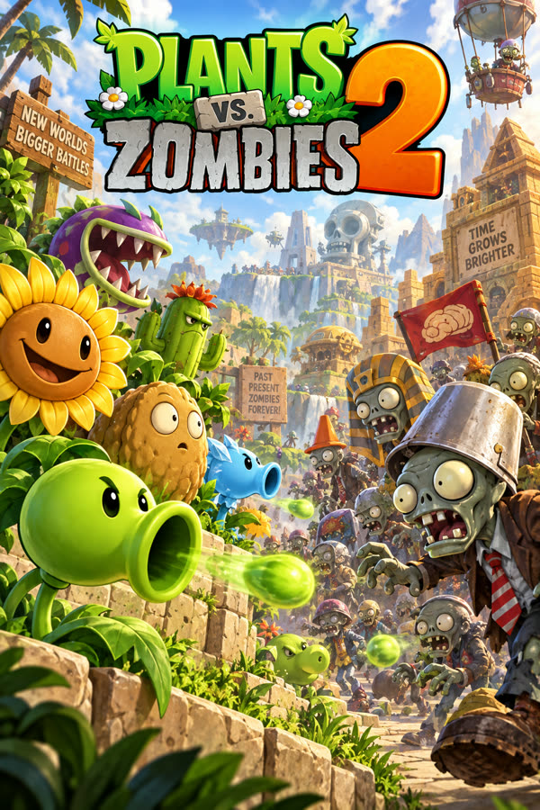 Plants vs. Zombies 2 cover